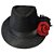 Chapeu Maria Navalha Malandra Preto com Rosas Esquerda Umbanda - Imagem 2