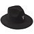 Chapeu Exu com Tridente Preto Feltro Umbanda Candomble - Imagem 1