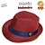 Chapeu Panama Malandro Vermelho e Preto - Imagem 2