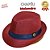 Chapeu Panama Malandro Vermelho e Preto - Imagem 1