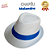 Chapeu Panama Malandro Branco Faixa Azul Umbanda - Imagem 2