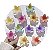 Presilha flor Pequena  (Hair Clip Flowers) cor aleatoria - Imagem 2