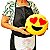 Almofada Emoji 28cm - Olhos apaixonados - Imagem 2