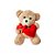 Urso de pelúcia articulado com coração - Imagem 5