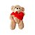 Urso de pelúcia articulado com coração - Imagem 7