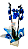 Orquídea Phalaenopsis Azul - Imagem 1