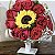 Buquê Águeda - 9 Rosas Nacionais + 1 Girassol - Imagem 3