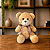 ADICIONAL - Urso de pelúcia articulado com laço MÉDIO - Imagem 1