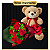 Kit Bom Retiro - Rosas IMPORTADAS + Urso Articulado Com Laço - Imagem 1