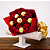 Buquê Sweet Amour - 12 Rosas Nacionais + 6 Ferrero Rocher - Imagem 3