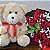 Kit Noely - Buquê 9 Rosas Nacionais + Urso de Pelúcia - Imagem 3