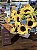 Kit Luce d’Oro - Buquê 7 Girassois + Tablete de Chocolate Nugali 85g - Imagem 1
