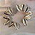 Brinco Folhas em Metal Dourado - Imagem 1