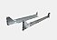 Suporte Trilho Universal Fixo 2U Longitudinal Para Servidores e Nobreaks 600mm / 750mm Fixação Rack - Par - Imagem 1