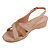 Sandália Anabela Feminina Slingback Comfort Flex 2472405 - Imagem 10