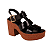 Sandália Salto alto Grosso Calce Fácil Moda Feminino Bebecê 5119054 #Desconto - Imagem 3