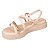 Sandália flatform Casual Moda Com Strass Menina Pink Cats V5872 - Imagem 3