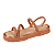 Sandália flatform Metalizada Confortável Feminino Mississipi Me353 - Imagem 6