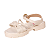 Sandália Laço Festas Casual Confortável Menina Molekinha 2744102 Bb - Imagem 2