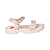 Sandália Confortável Moda Calce Fácil Festa Menina Molekinha 2744100 Bb - Imagem 1