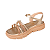 Sandália flatform Confortável Casual Leve Menina Streetcal 025735 - Imagem 2