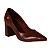 Sapato scarpin Salto Bloco Couro Classico Feminino Bebecê 7021249 - Imagem 3