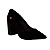 Sapato scarpin Salto Bloco Couro Classico Feminino Bebecê 7021249 - Imagem 6