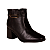 Bota Cano Baixo Couro Salto Bloco Médio Moda Feminino Bebecê 6212103 - Imagem 2