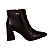 Bota Cano Baixo Ankle boot Couro Salto Bloco Feminino Bebecê 4342063 - Imagem 1