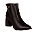 Bota Cano Baixo Ankle boot Couro Salto Bloco Feminino Bebecê 4342063 - Imagem 2