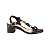 Sandália Salto Bloco 5,5 cm Pedraria Casual Feminino Moleca 5496126 - Imagem 2