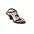 Sandália Salto Bloco 5,5 cm Pedraria Casual Feminino Moleca 5496126 - Imagem 5
