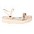 Sandália flatform Casual Brilho Leve Menina Pink Cats V5876 - Imagem 1