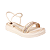 Sandália flatform Casual Brilho Leve Menina Pink Cats V5876 - Imagem 2