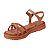 Sandália flatform Casual Confortável Menina Pink Cats V6461 - Imagem 4