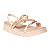 Sandália flatform Casual Conforto Brilho Feminino Mississipi - Imagem 3