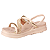 Sandália flatform Casual Conforto Brilho Feminino Mississipi - Imagem 4