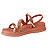 Sandália flatform Casual Conforto Brilho Feminino Mississipi - Imagem 6