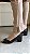 Scarpin peep toe Melodie Croco Preto - Imagem 2