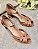 Sandália peep toe Salomé Coconut - Imagem 1