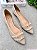 Sapatilha Naty Tela off white / Couro Travertino - Imagem 3