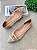 Sapatilha Naty Tela off white / Couro Travertino - Imagem 5