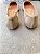 Sapatilha Naty Tela off white / Couro Travertino - Imagem 4
