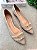 Sapatilha Naty Tela off white / Couro Travertino - Imagem 2
