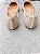 Sapatilha Naty Tela off white / Couro Travertino - Imagem 2