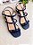 Sandália Persea croco Navy - Imagem 4