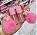 Gloss labial ponteira coração e chaveiro pompom personalizado com logo - Imagem 1