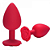 Plug Anal M Silicone Vermelho - Imagem 1