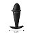 Plug Anal P Silicone Preto 10cm - Imagem 2