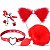 Kit Plug P Silicone Coelhinha Sensual Vermelho - Imagem 1